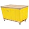 Global Industrial Vinyl Basket Bulk Truck, 8 Bushel, Yellow 241982YL - alternate 1